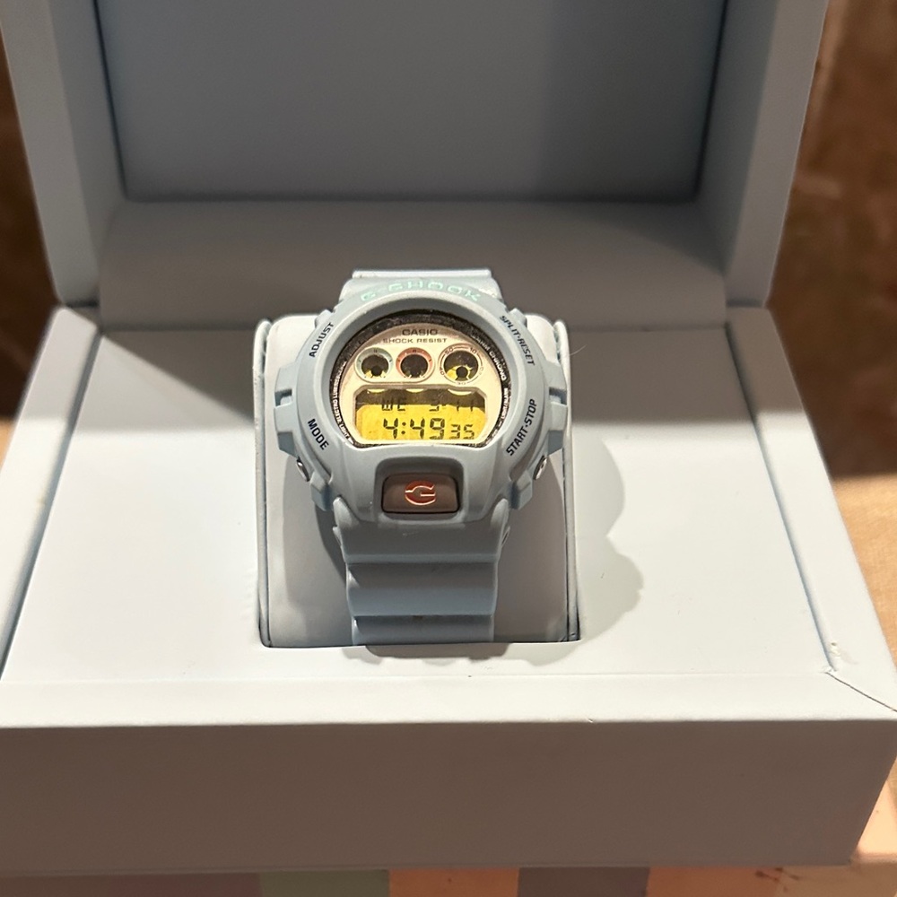 G-Shock Light Blue Digital Smartwatch